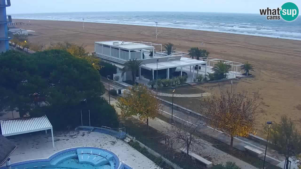Webcam en direct plage de Bibione – vue depuis Ashanti ApartHotel