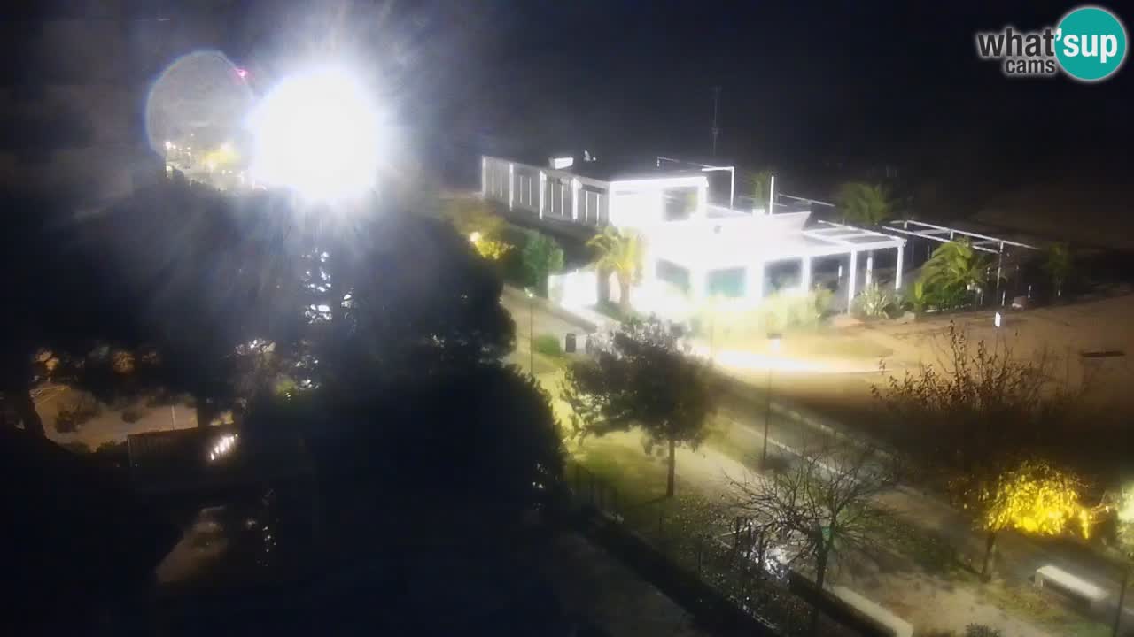 Web kamera Bibione plaža – pogled sa Ashanti ApartHotela