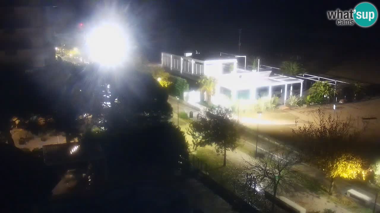 Web kamera Bibione plaža – pogled sa Ashanti ApartHotela