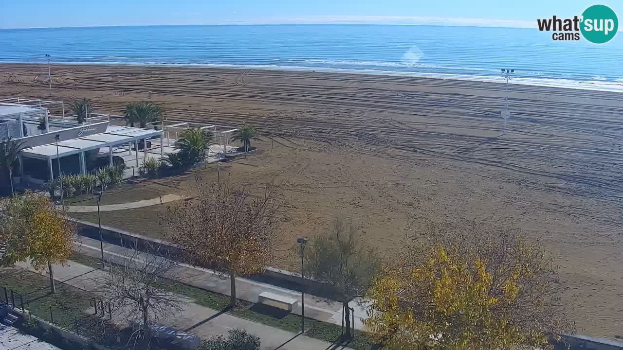 Web kamera Bibione plaža – pogled sa Ashanti ApartHotela