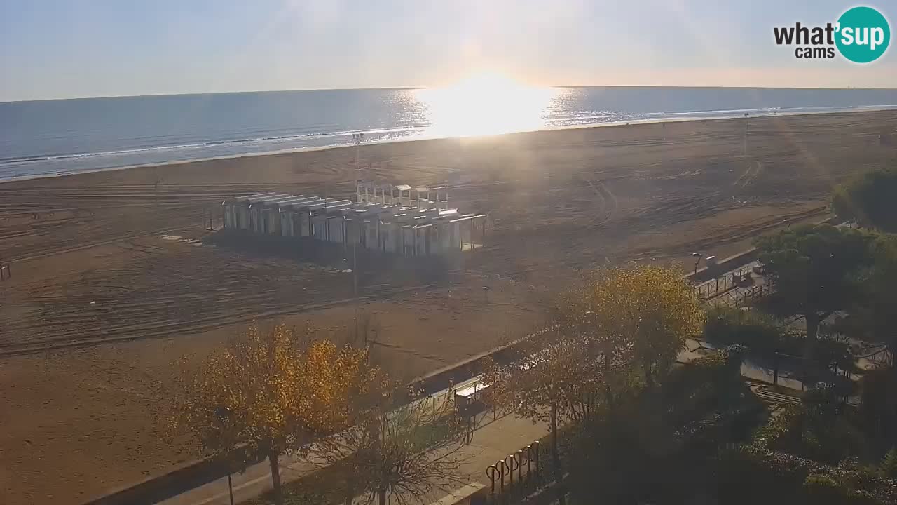 Webcam en direct plage de Bibione – vue depuis Ashanti ApartHotel