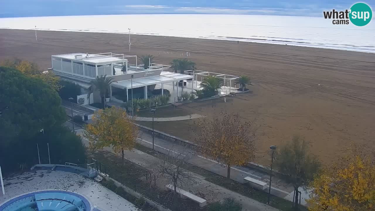 Web kamera Bibione plaža – pogled sa Ashanti ApartHotela