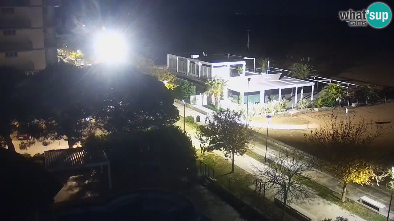 Web kamera Bibione plaža – pogled sa Ashanti ApartHotela