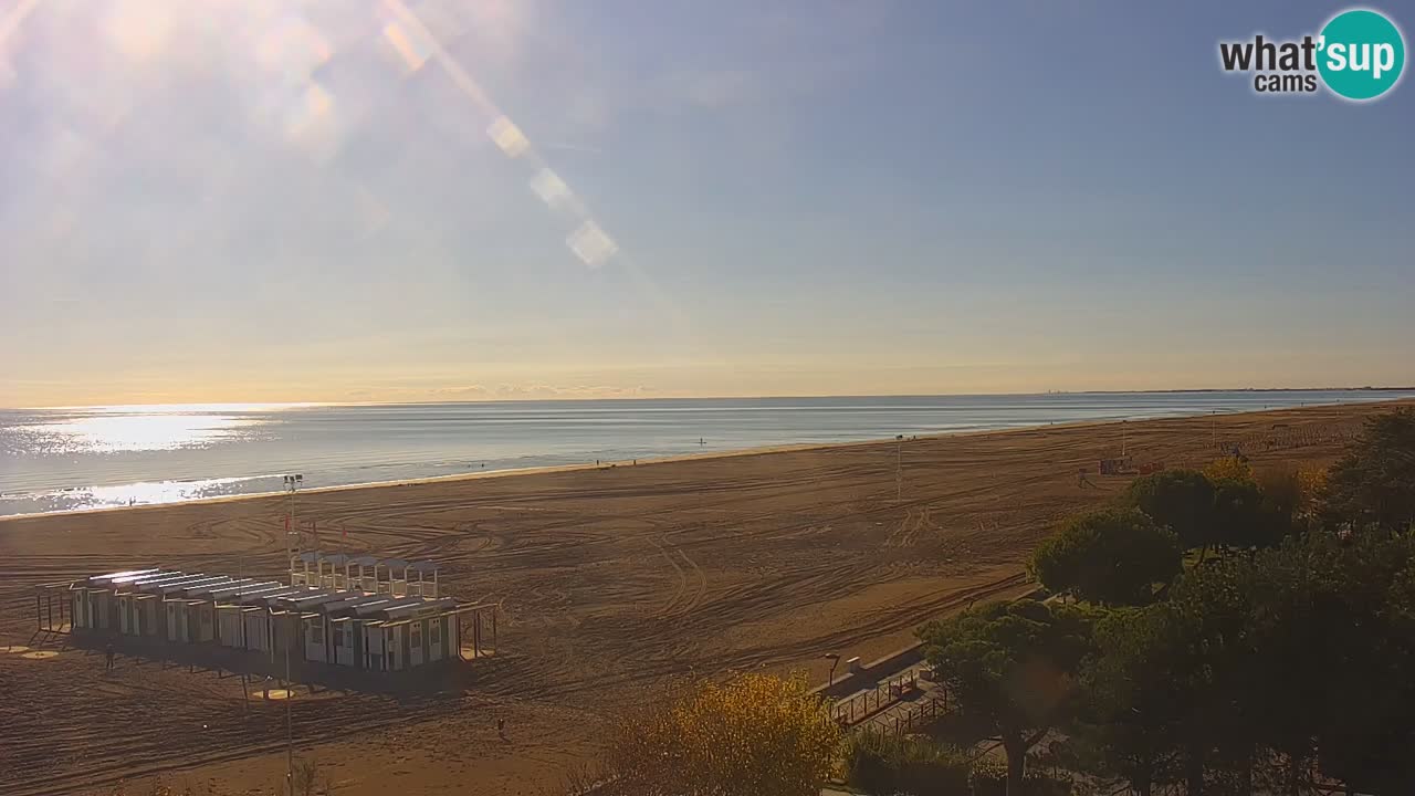 Web kamera Bibione plaža – pogled sa Ashanti ApartHotela