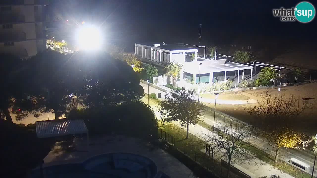 Webcam en direct plage de Bibione – vue depuis Ashanti ApartHotel