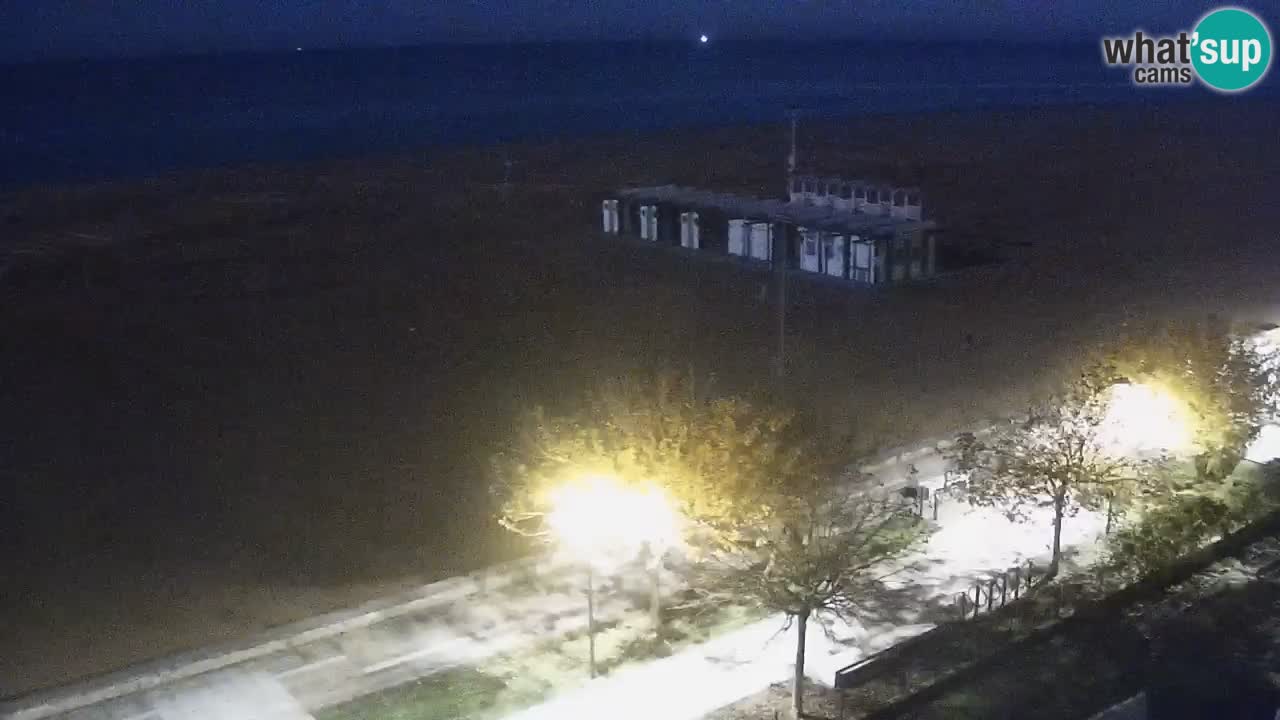 Spletna kamera Bibione plaža – pogled iz Ashanti ApartHotela