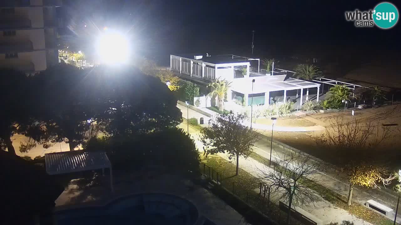 Web kamera Bibione plaža – pogled sa Ashanti ApartHotela