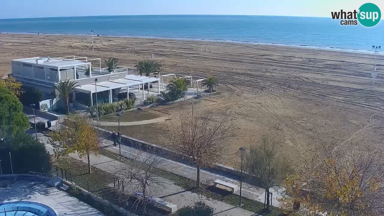 Webcam en direct plage de Bibione – vue depuis Ashanti ApartHotel