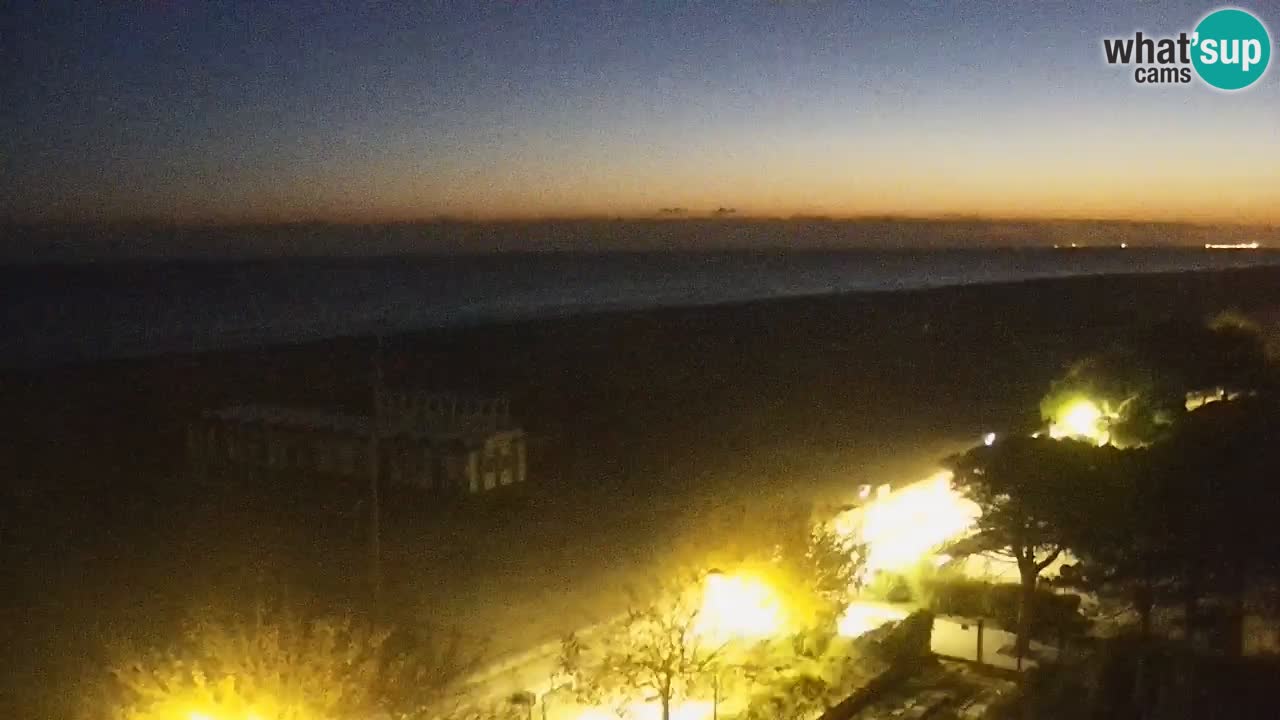 Webcam en vivo playa Bibione – vista desde Ashanti ApartHotel