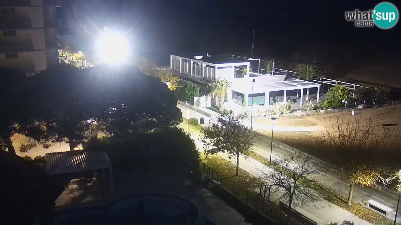 Webcam en vivo playa Bibione – vista desde Ashanti ApartHotel