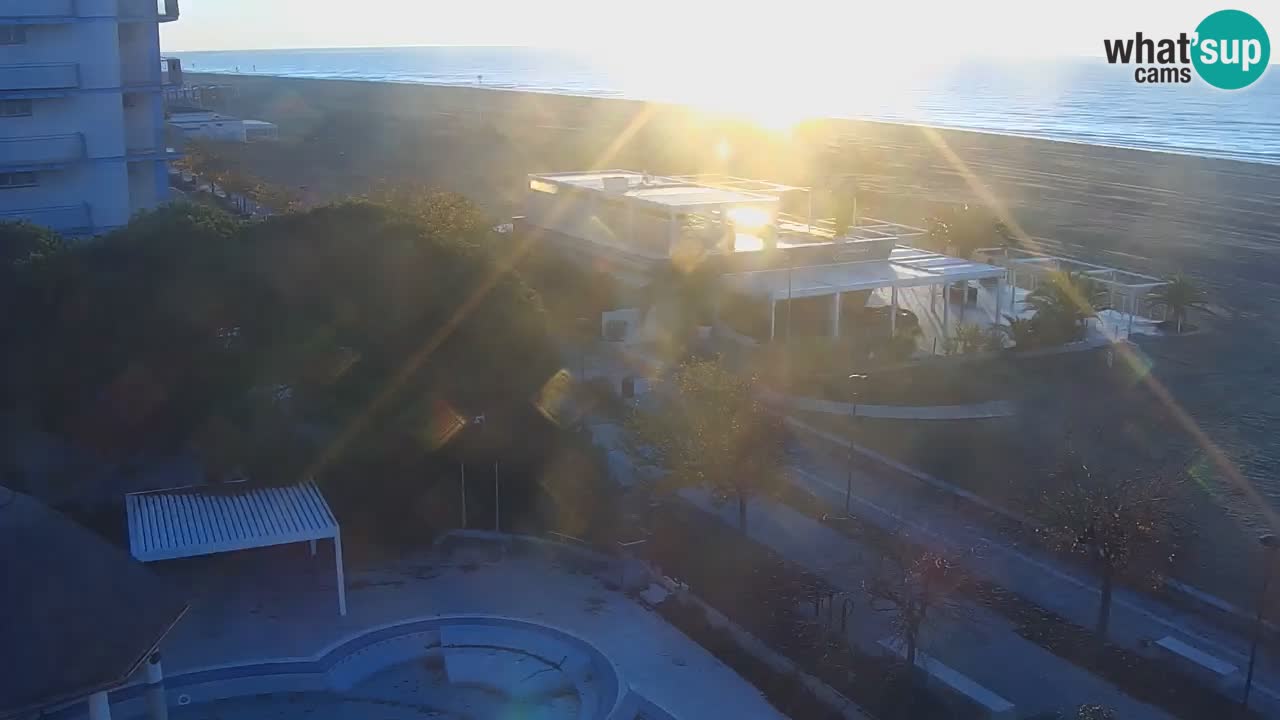 Webcam en vivo playa Bibione – vista desde Ashanti ApartHotel