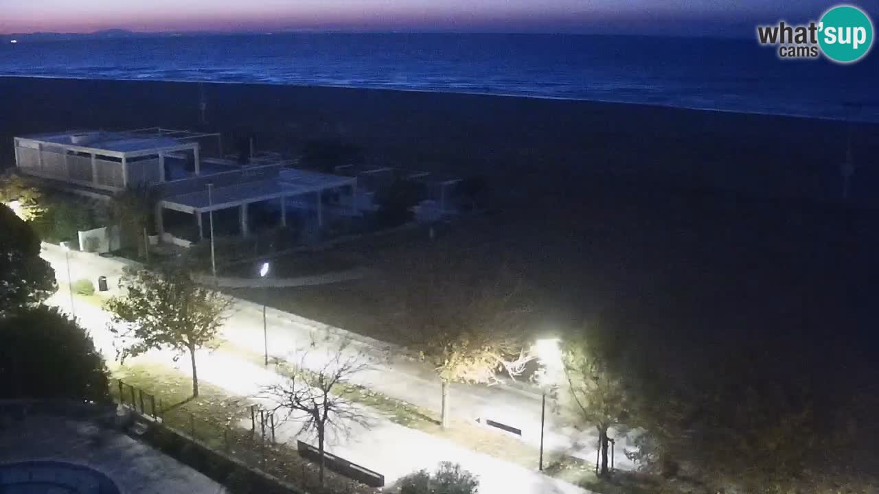 Webcam en direct plage de Bibione – vue depuis Ashanti ApartHotel