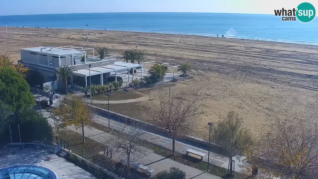 Webcam en direct plage de Bibione – vue depuis Ashanti ApartHotel