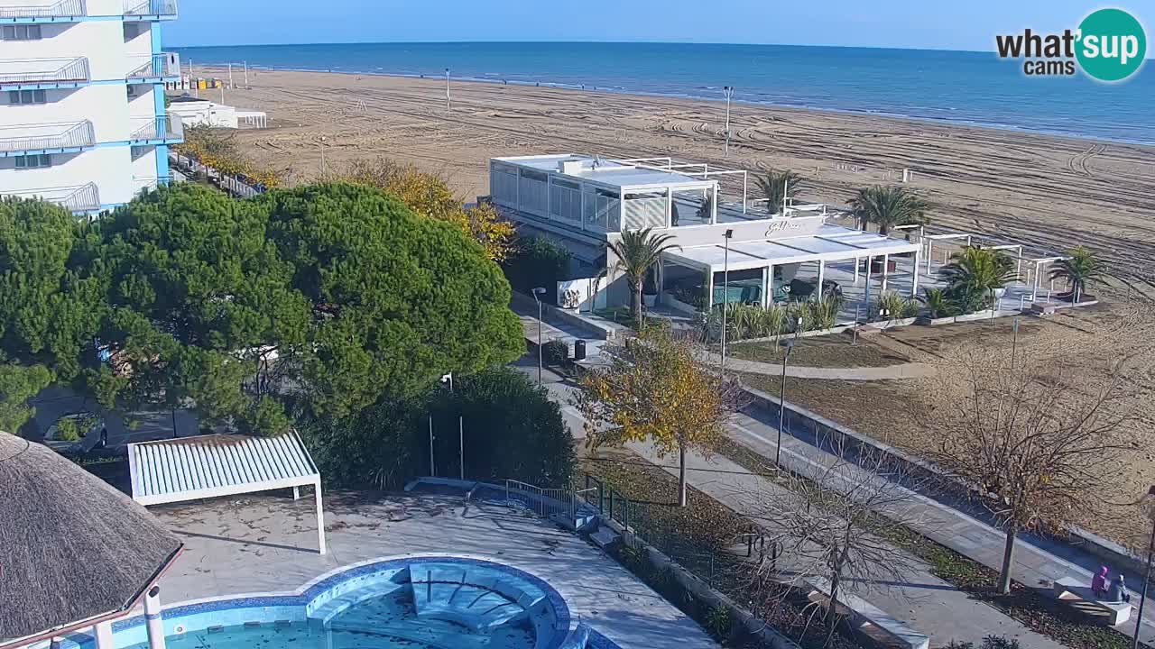 Webcam en direct plage de Bibione – vue depuis Ashanti ApartHotel