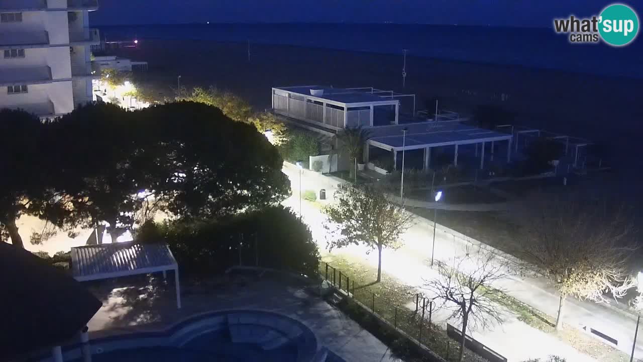 Webcam en vivo playa Bibione – vista desde Ashanti ApartHotel