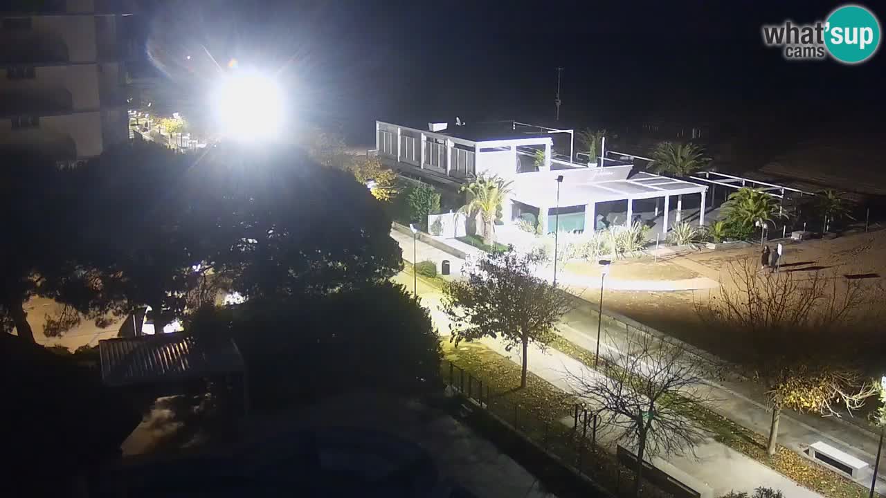 Webcam en vivo playa Bibione – vista desde Ashanti ApartHotel