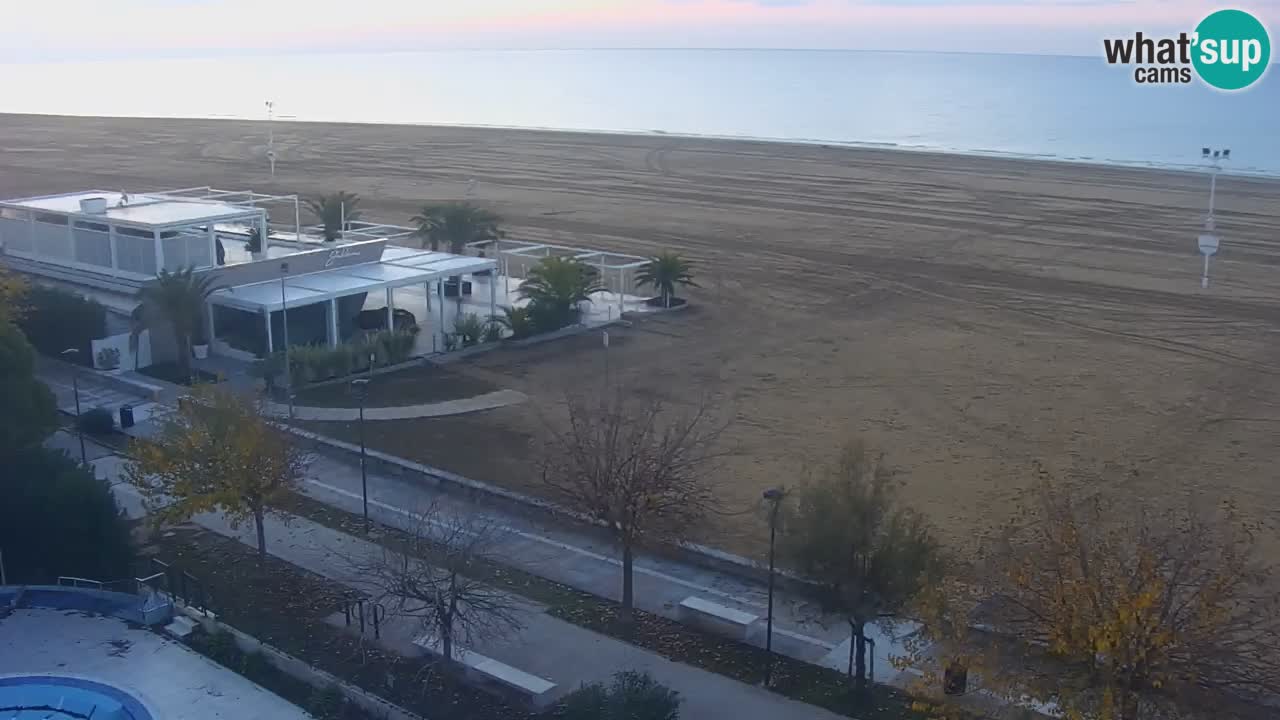 Webcam en direct plage de Bibione – vue depuis Ashanti ApartHotel