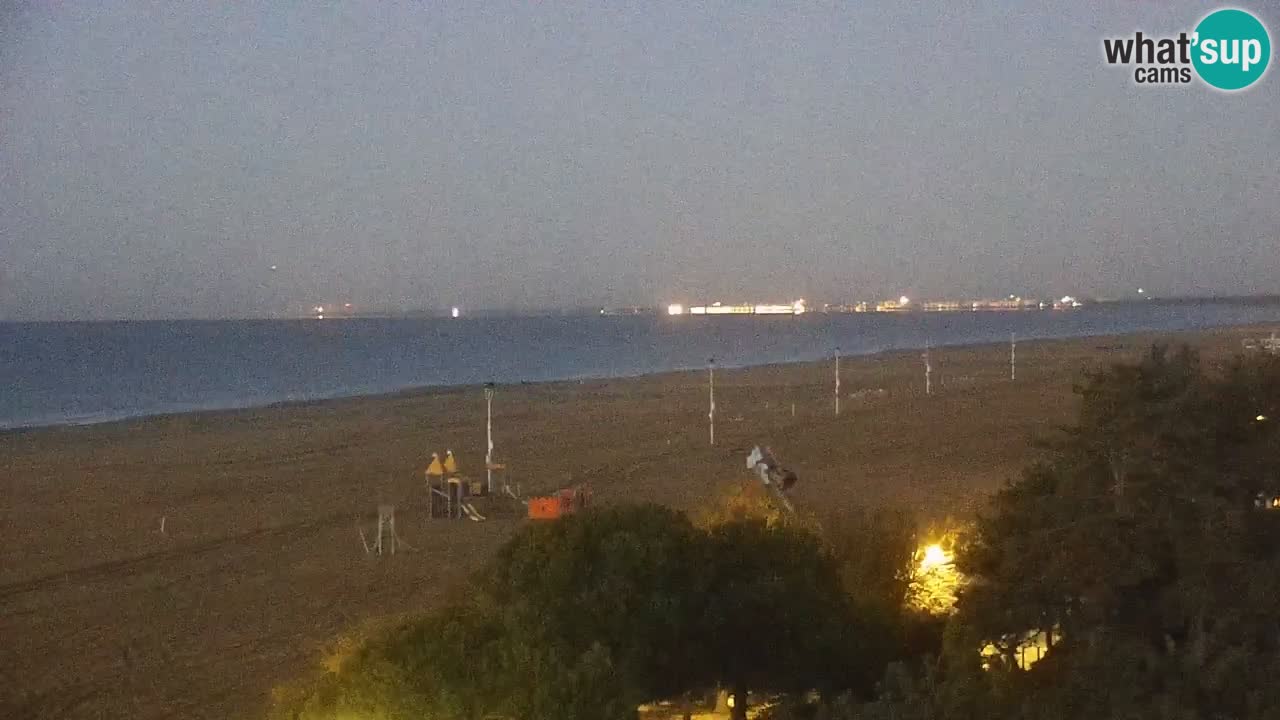 Webcam en direct plage de Bibione – vue depuis Ashanti ApartHotel