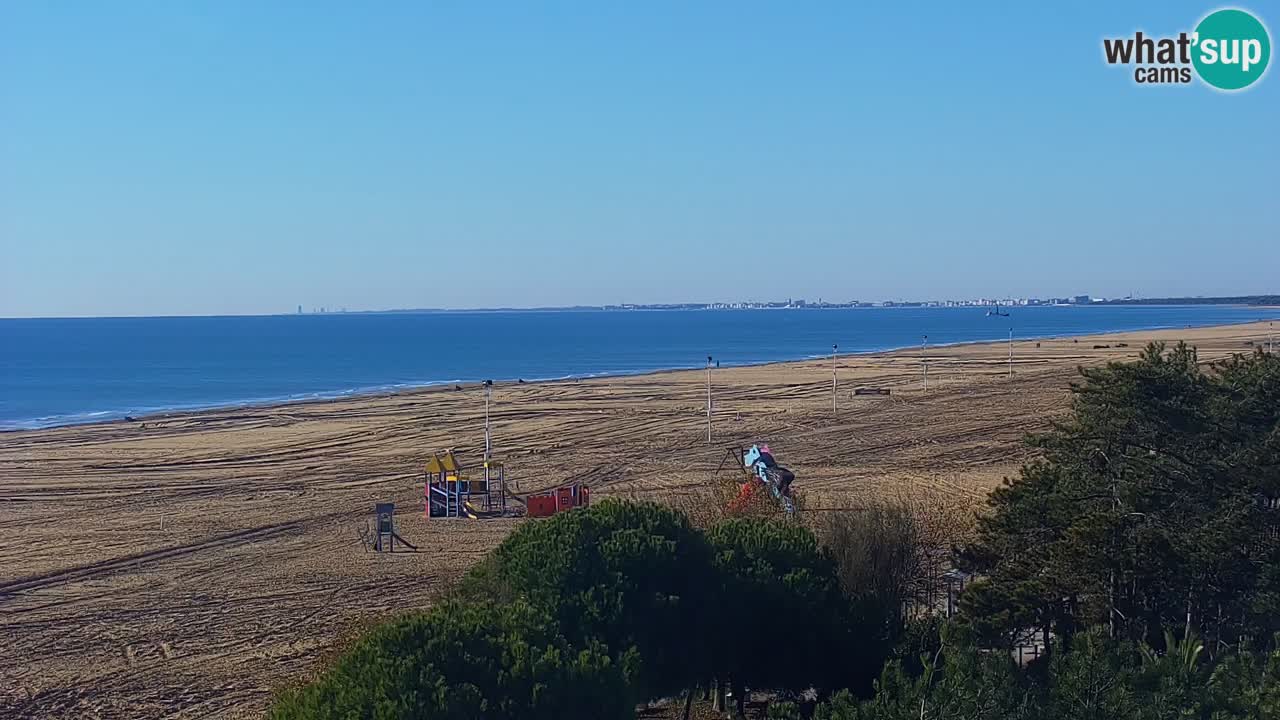Webcam en direct plage de Bibione – vue depuis Ashanti ApartHotel