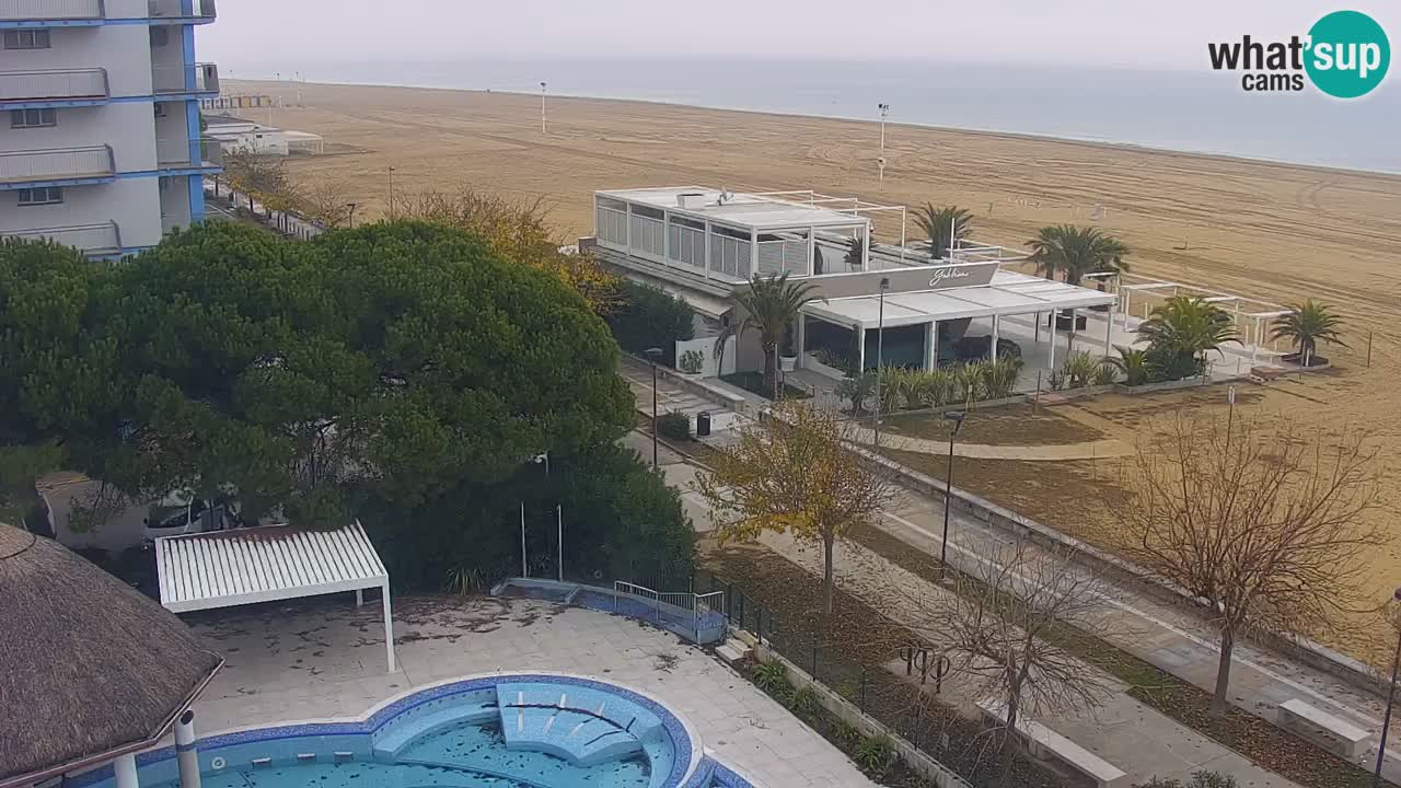 Web kamera Bibione plaža – pogled sa Ashanti ApartHotela