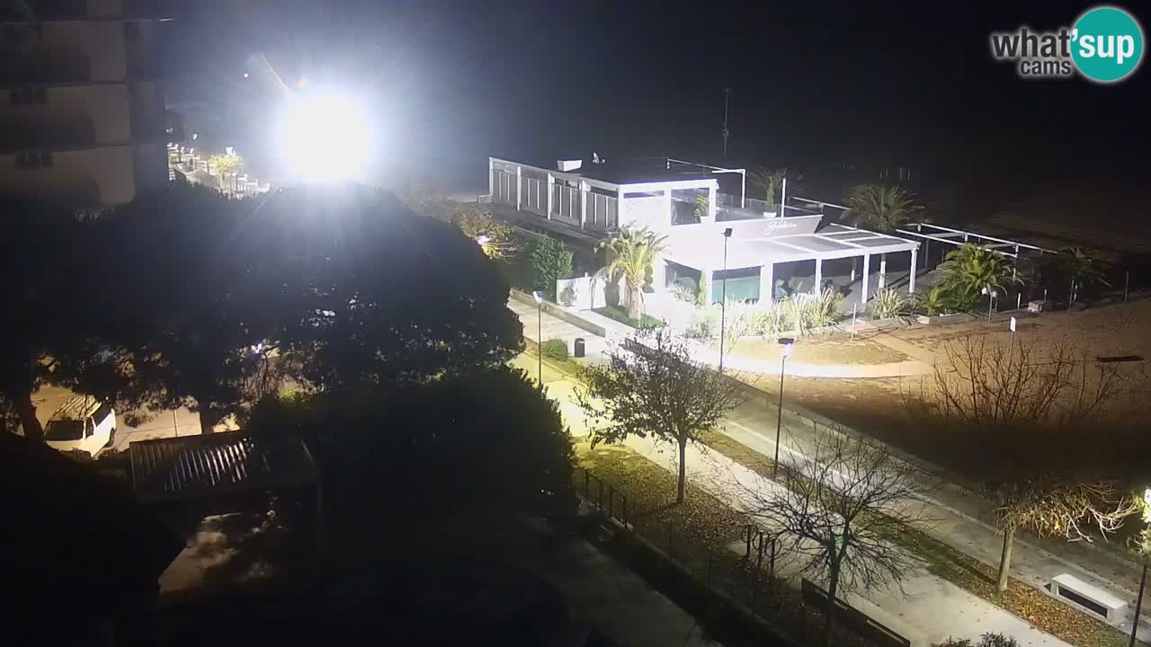 Webcam en direct plage de Bibione – vue depuis Ashanti ApartHotel