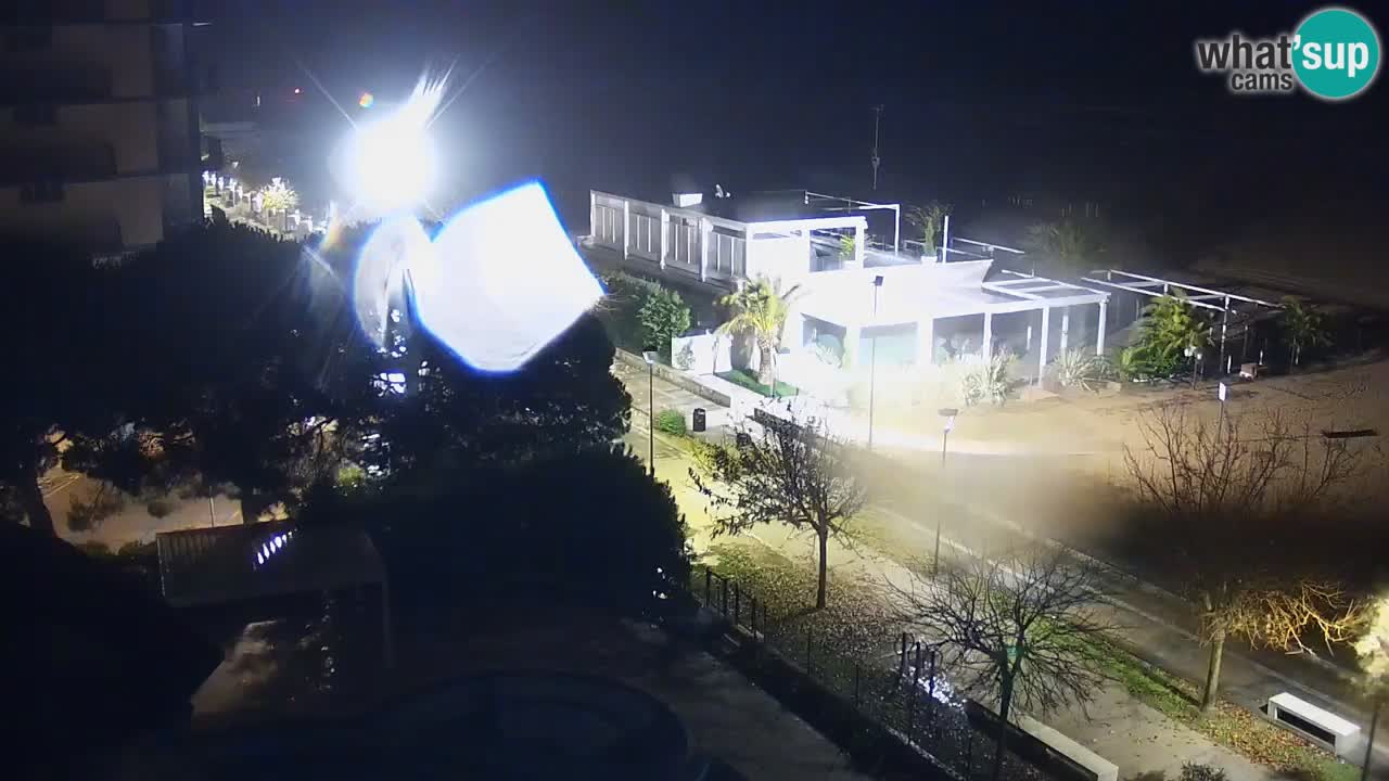 Webcam en direct plage de Bibione – vue depuis Ashanti ApartHotel