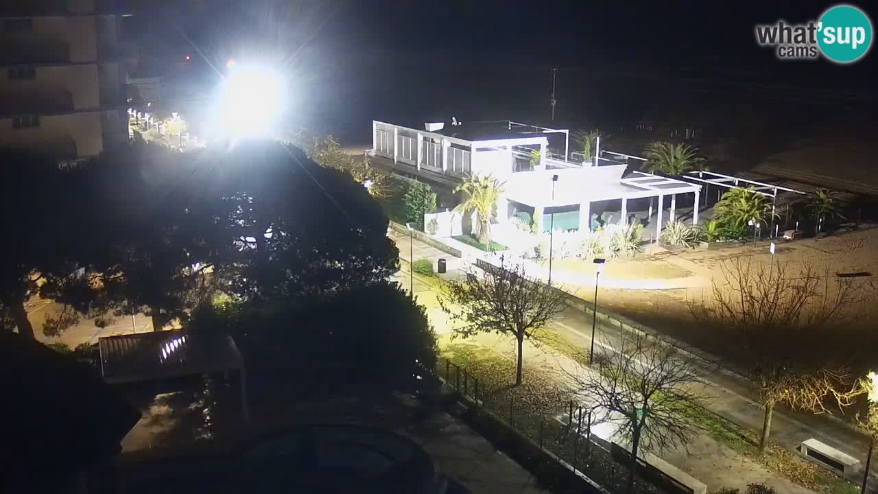 Web kamera Bibione plaža – pogled sa Ashanti ApartHotela