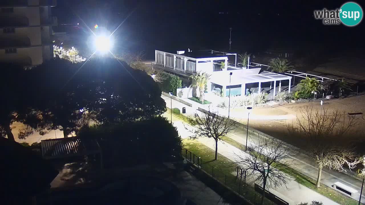 Webcam en direct plage de Bibione – vue depuis Ashanti ApartHotel
