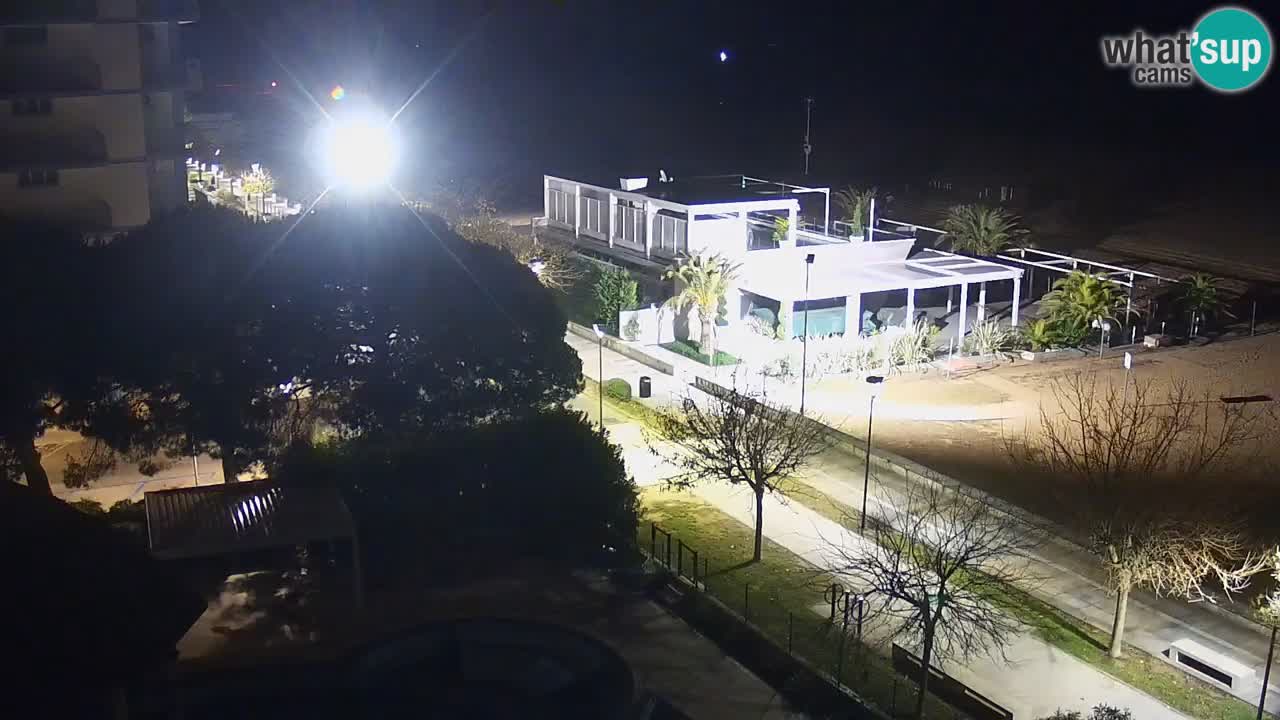 Webcam en vivo playa Bibione – vista desde Ashanti ApartHotel