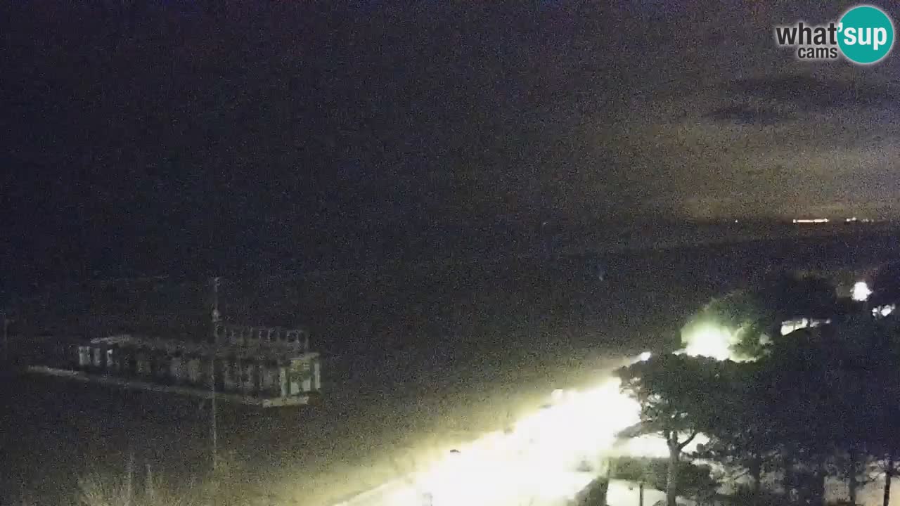 Webcam en direct plage de Bibione – vue depuis Ashanti ApartHotel