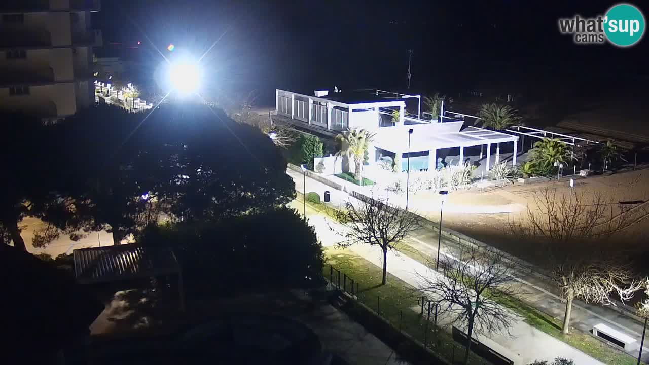 Webcam en direct plage de Bibione – vue depuis Ashanti ApartHotel