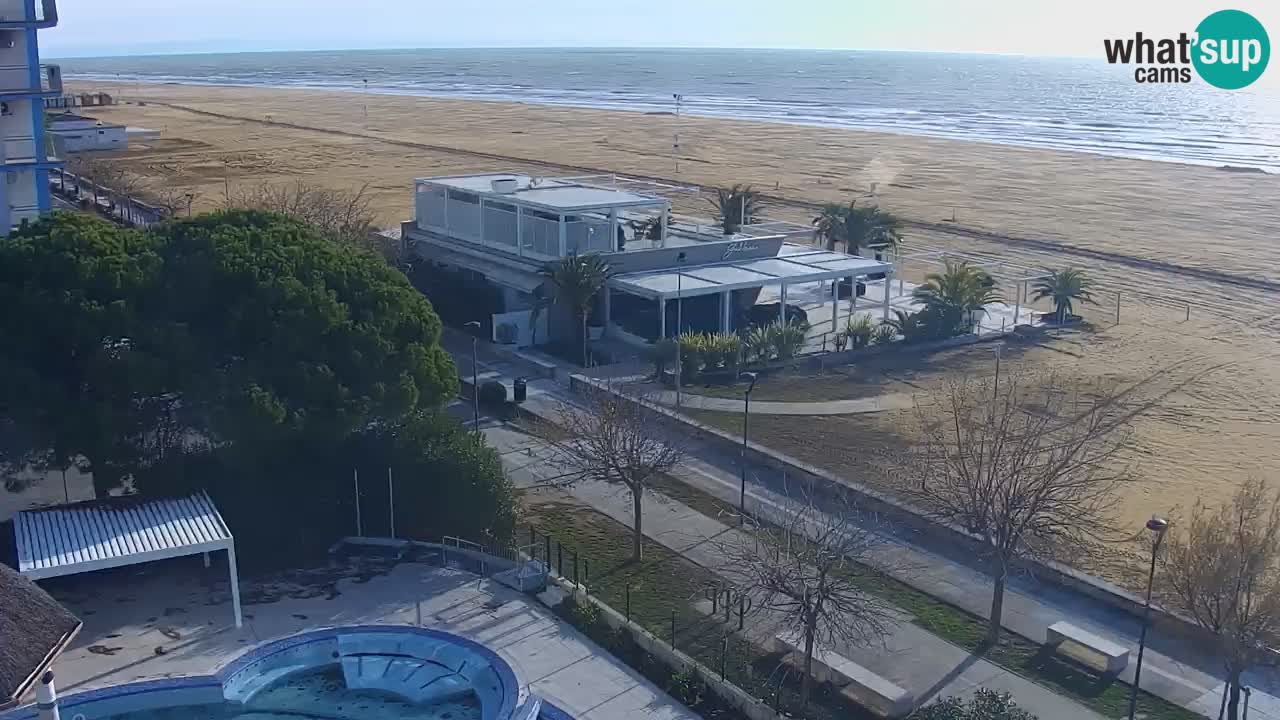 Webcam en direct plage de Bibione – vue depuis Ashanti ApartHotel