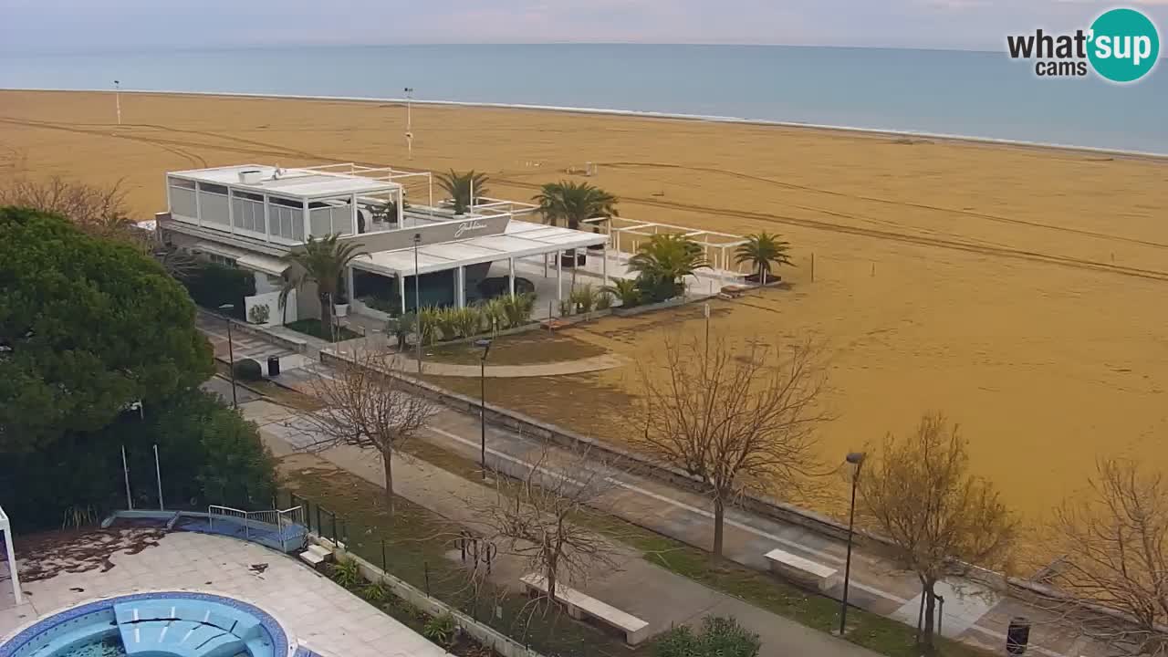 Web kamera Bibione plaža – pogled sa Ashanti ApartHotela