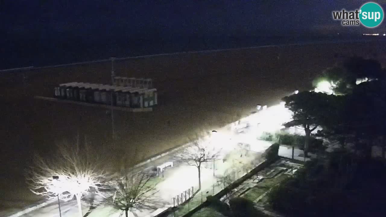 Web kamera Bibione plaža – pogled sa Ashanti ApartHotela