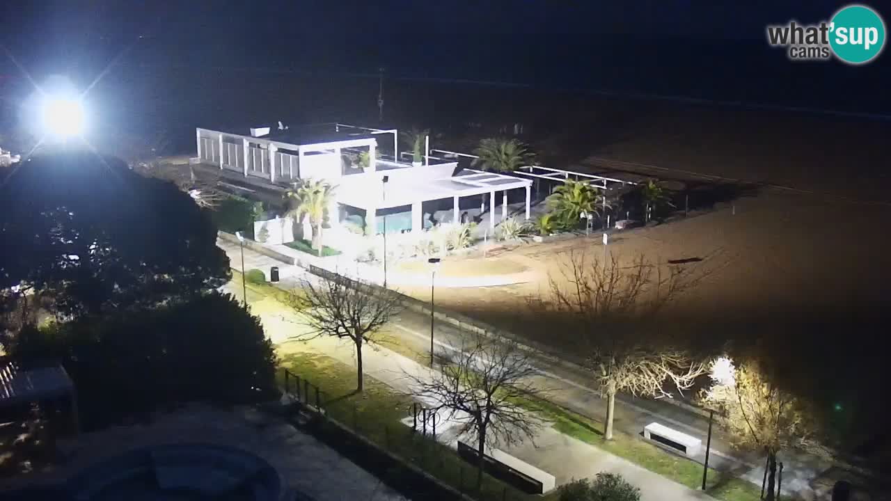 Web kamera Bibione plaža – pogled sa Ashanti ApartHotela