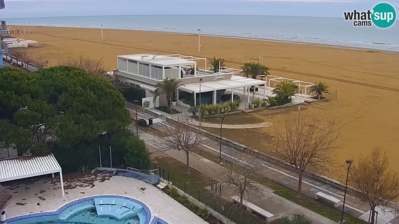 Web kamera Bibione plaža – pogled sa Ashanti ApartHotela