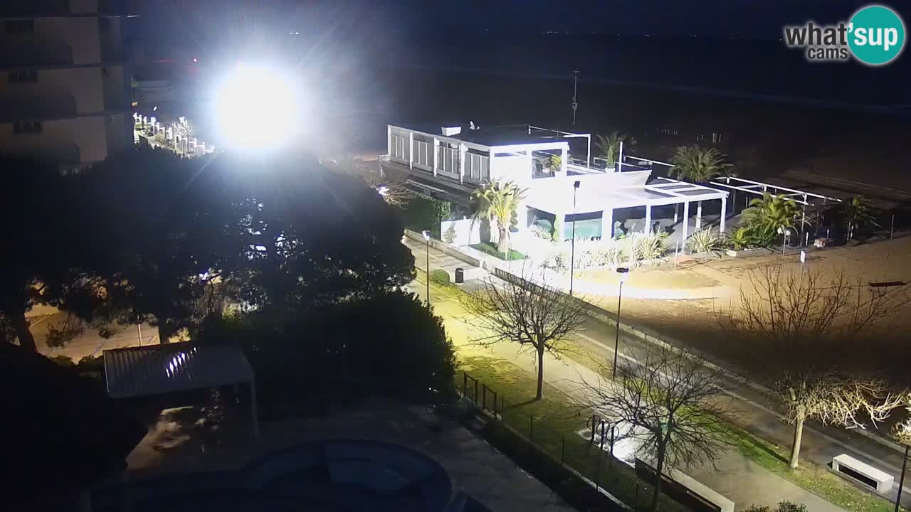 Webcam en vivo playa Bibione – vista desde Ashanti ApartHotel