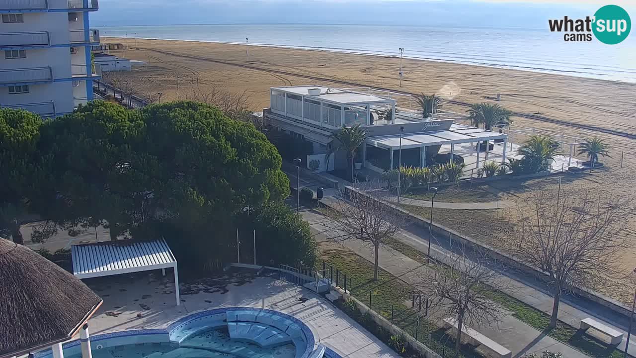Web kamera Bibione plaža – pogled sa Ashanti ApartHotela