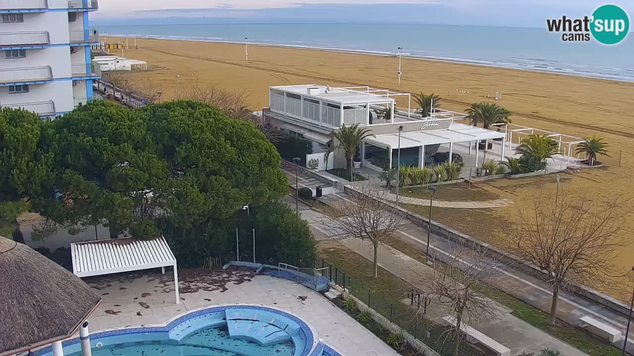 Webcam en vivo playa Bibione – vista desde Ashanti ApartHotel