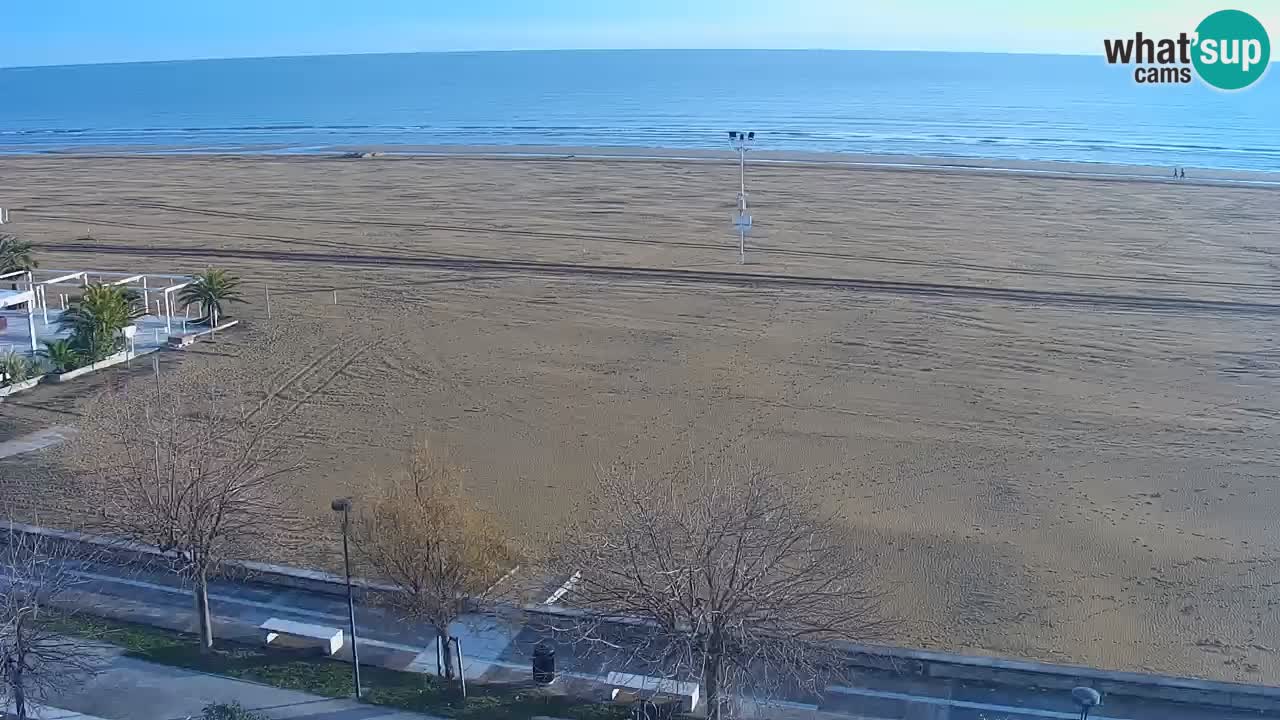 Spletna kamera Bibione plaža – pogled iz Ashanti ApartHotela