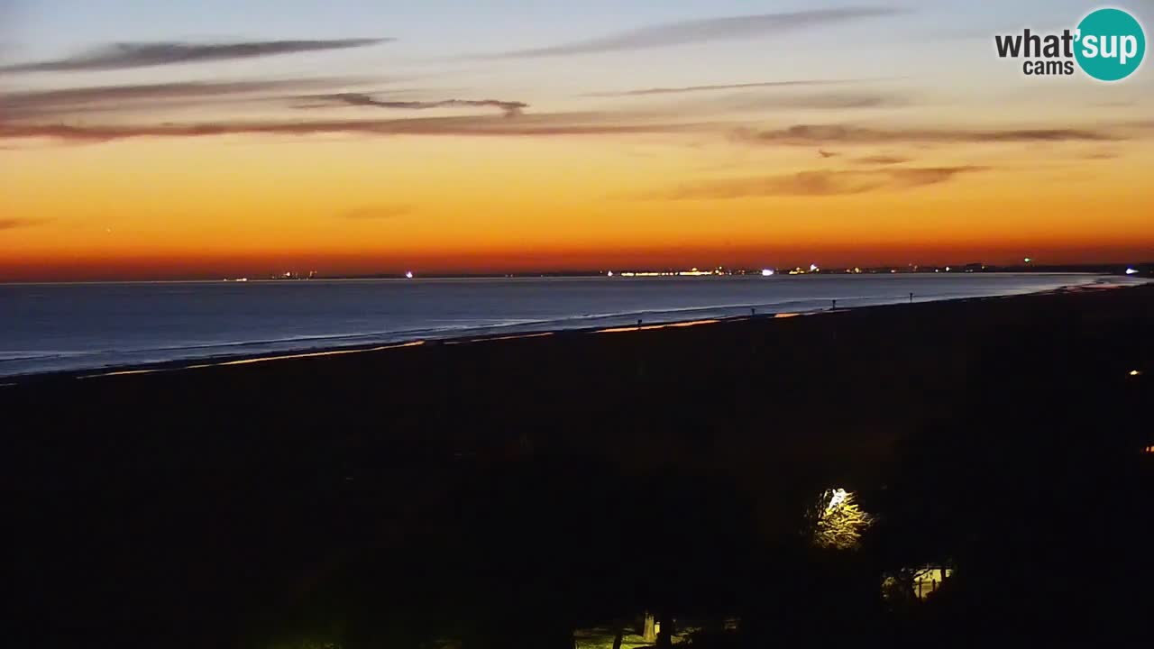Webcam en direct plage de Bibione – vue depuis Ashanti ApartHotel