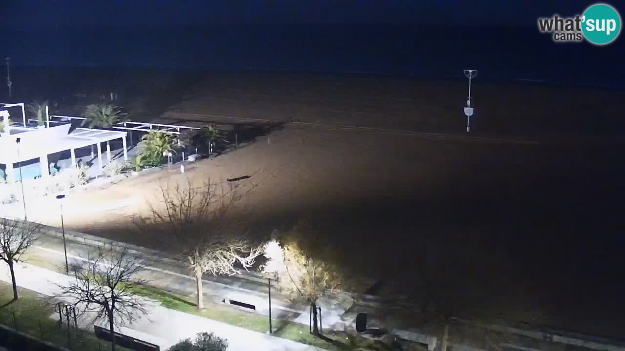 Spletna kamera Bibione plaža – pogled iz Ashanti ApartHotela