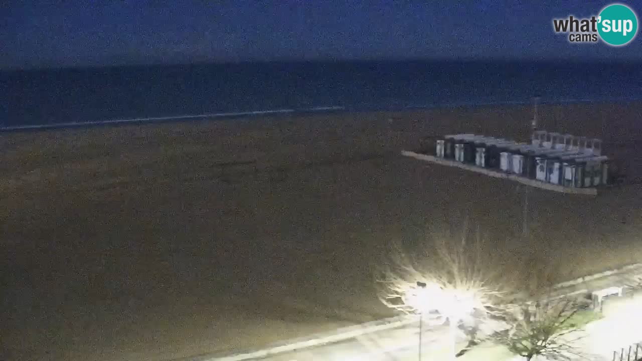 Spletna kamera Bibione plaža – pogled iz Ashanti ApartHotela