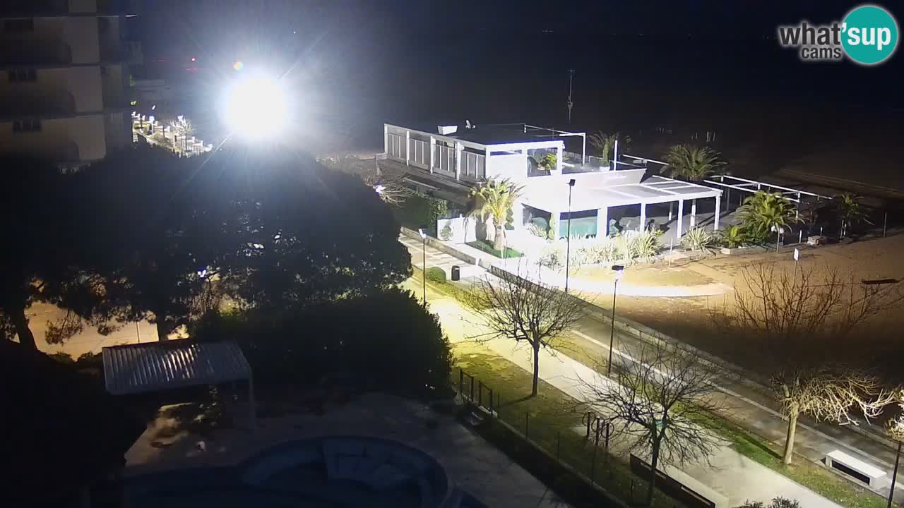 Webcam en direct plage de Bibione – vue depuis Ashanti ApartHotel