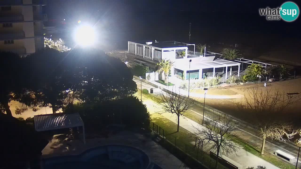 Webcam en direct plage de Bibione – vue depuis Ashanti ApartHotel