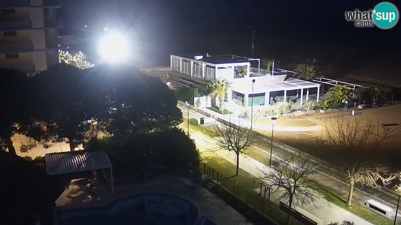 Webcam en direct plage de Bibione – vue depuis Ashanti ApartHotel