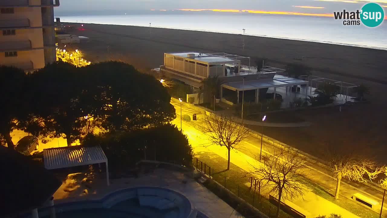 Webcam en direct plage de Bibione – vue depuis Ashanti ApartHotel