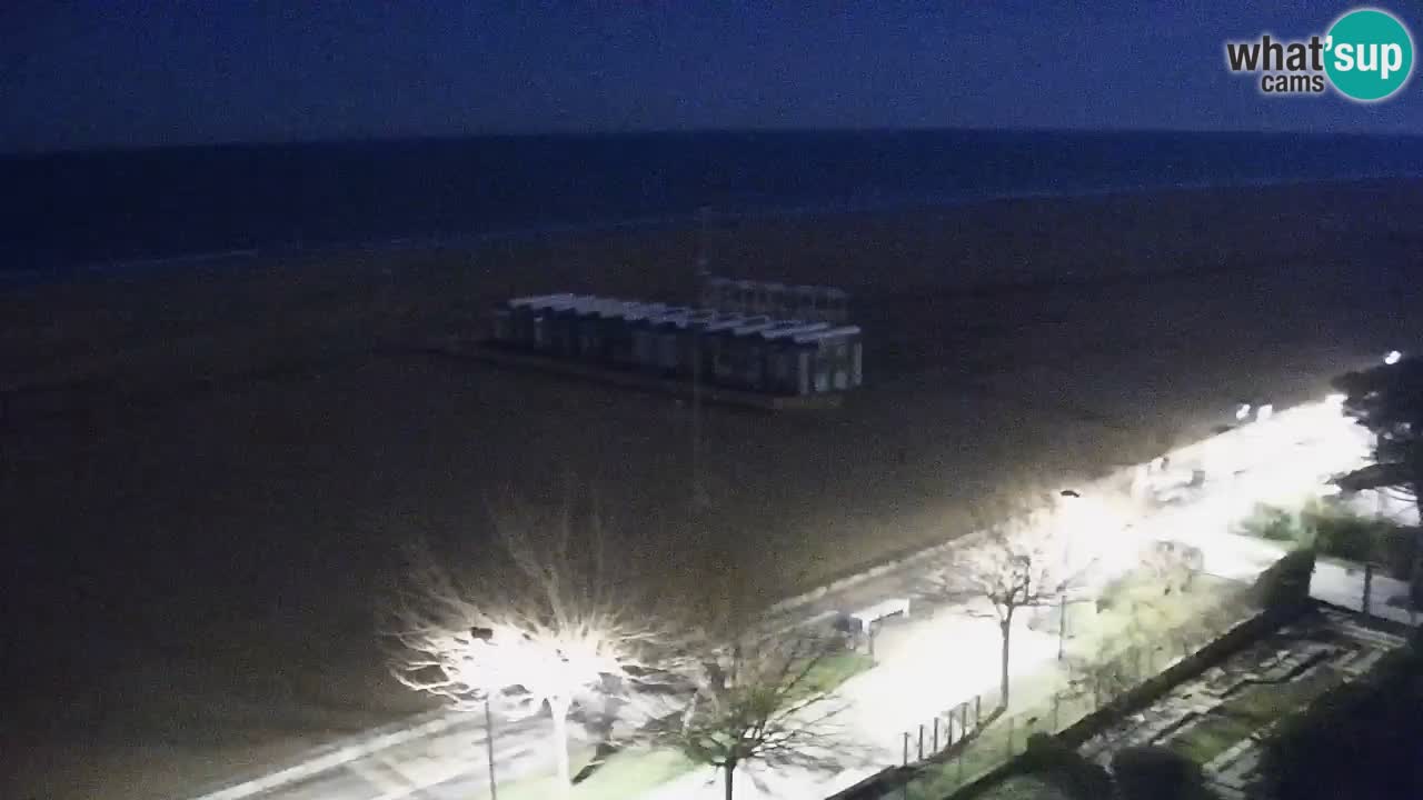 Spletna kamera Bibione plaža – pogled iz Ashanti ApartHotela