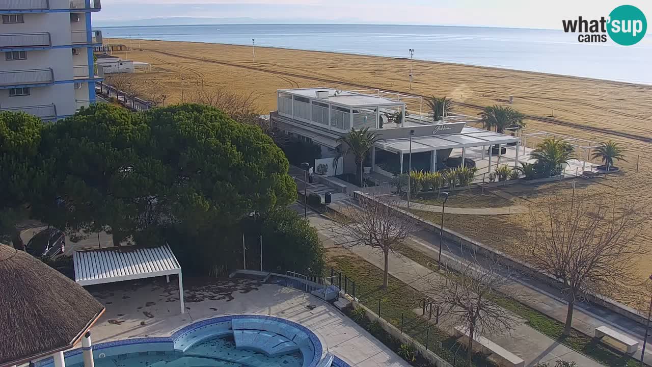 Web kamera Bibione plaža – pogled sa Ashanti ApartHotela