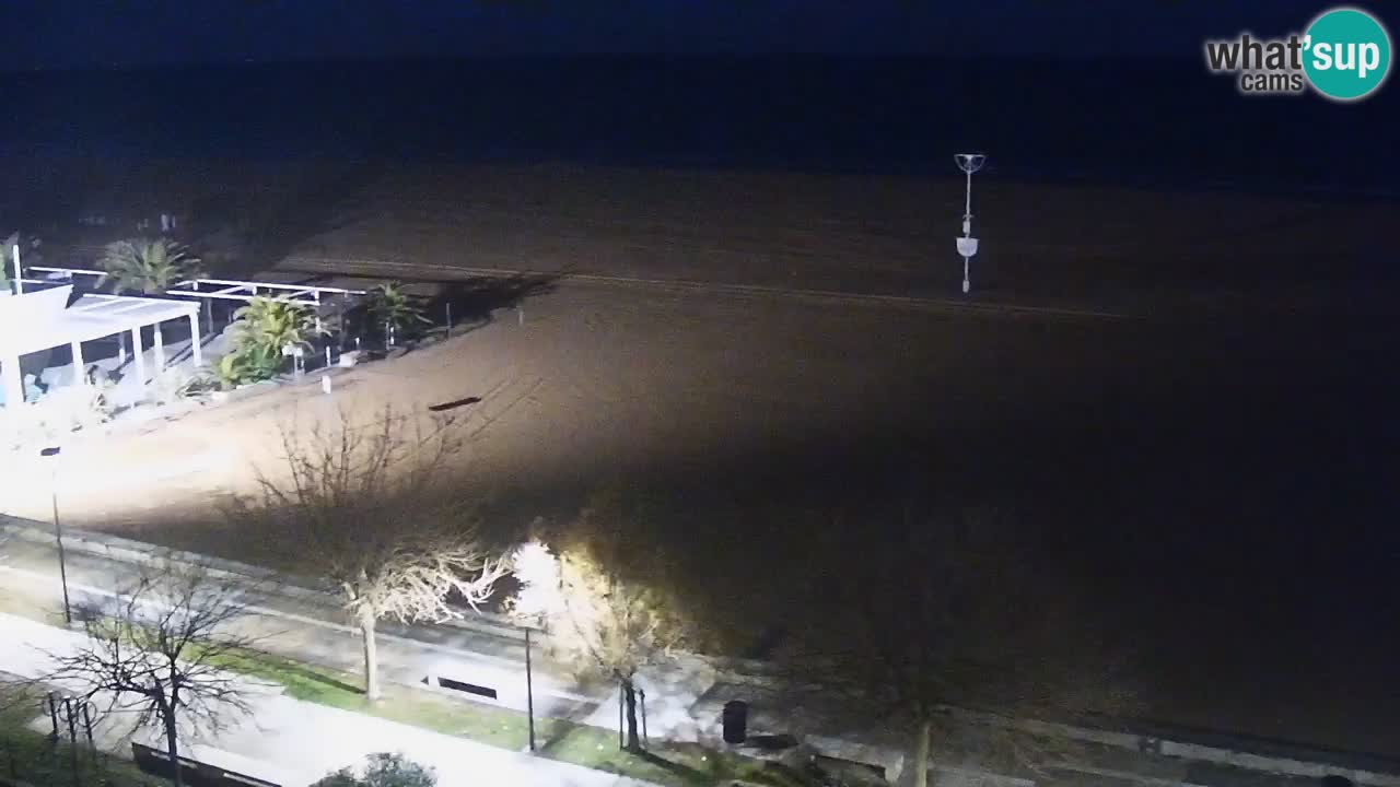 Spletna kamera Bibione plaža – pogled iz Ashanti ApartHotela